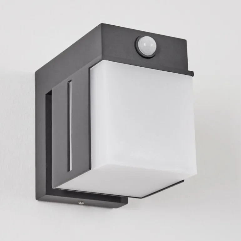Swanek Lampe murale d´extérieur, Applique murale LED Anthracite, 1 lumière, Détecteur de mouvement