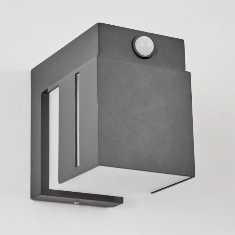 Swanek Lampe murale d´extérieur, Applique murale LED Anthracite, 1 lumière, Détecteur de mouvement