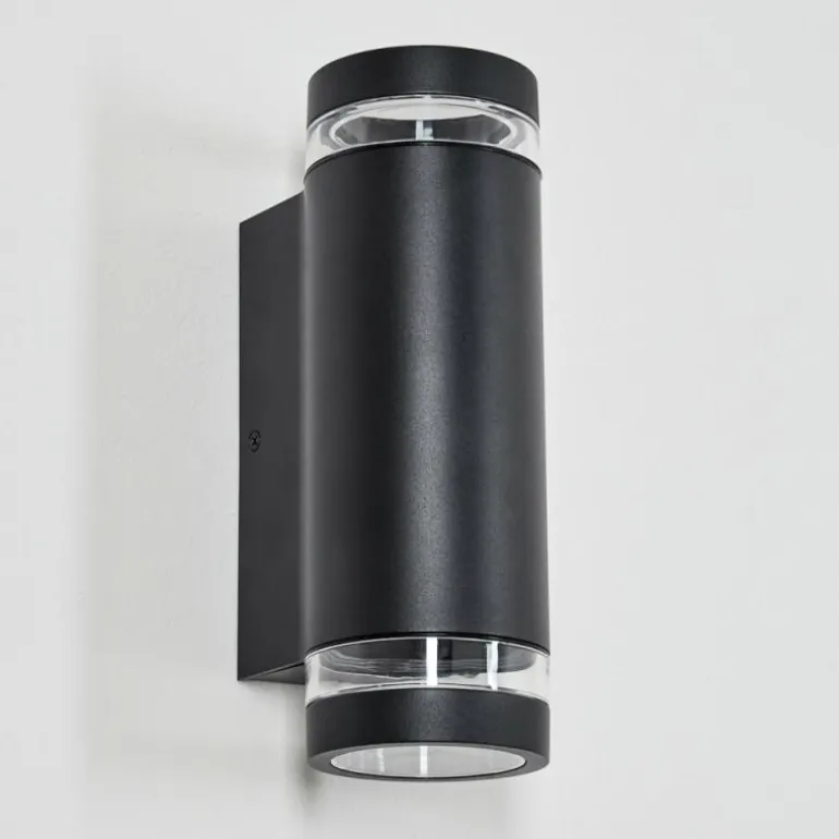 Tagish Lampe murale d´extérieur, Luminaire Up & Down Noir, 2 lumières