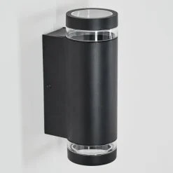 Tagish Lampe murale d´extérieur, Luminaire Up & Down Noir, 2 lumières