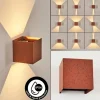 Tamarin Lampe murale d´extérieur, Luminaire Up & Down, Applique murale LED Rouille, Noir, 1 lumière