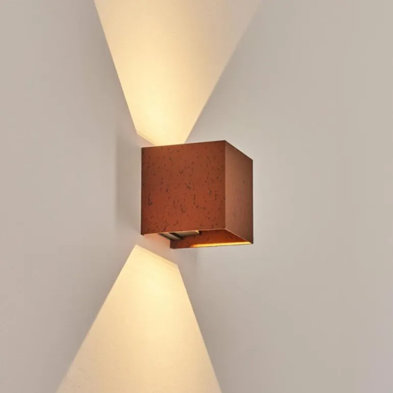 Tamarin Lampe murale d´extérieur, Luminaire Up & Down, Applique murale LED Rouille, Noir, 1 lumière