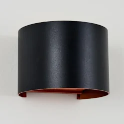 Tamarin Lampe murale d´extérieur, Luminaire Up & Down, Applique murale LED Cuivre, Noir, 1 lumière