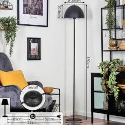 Tati Lampadaire Anthracite, 1 lumière