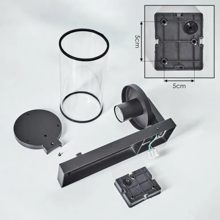 Telhada Luminaire extérieur, Lampe murale d´extérieur Noir, 1 lumière