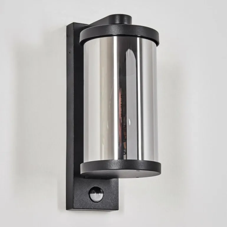 Telhada Luminaire extérieur, Lampe murale d´extérieur Noir, 1 lumière, Détecteur de mouvement