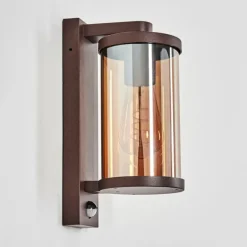 Telhada Luminaire extérieur, Lampe murale d´extérieur Rouille, 1 lumière, Détecteur de mouvement