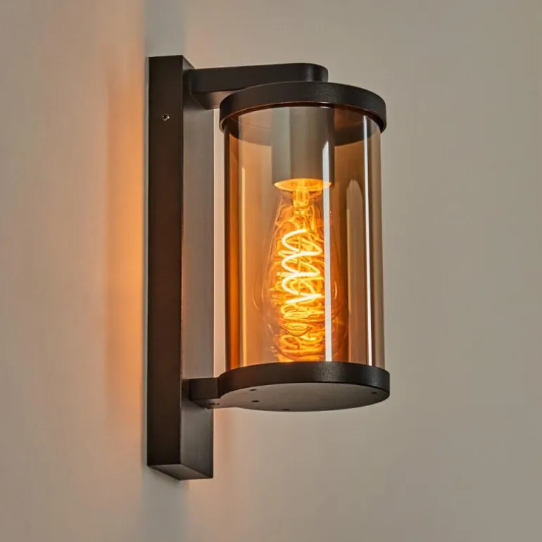 Telhada Luminaire extérieur, Lampe murale d´extérieur Noir, 1 lumière
