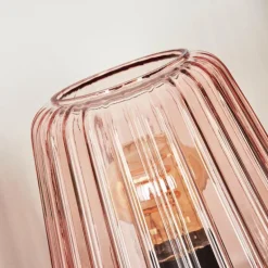 Telhais Lampe à poser, Liseuse Rose, Noir, 1 lumière