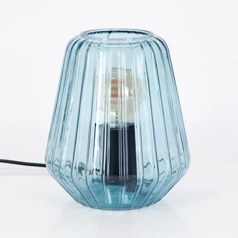 Telhais Lampe à poser, Liseuse Bleu, Noir, 1 lumière