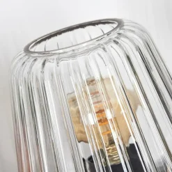 Telhais Lampe à poser, Liseuse Noir, Transparent, 1 lumière