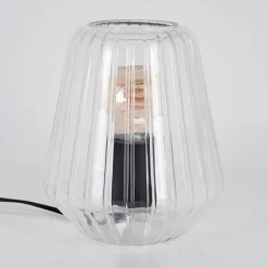 Telhais Lampe à poser, Liseuse Noir, Transparent, 1 lumière