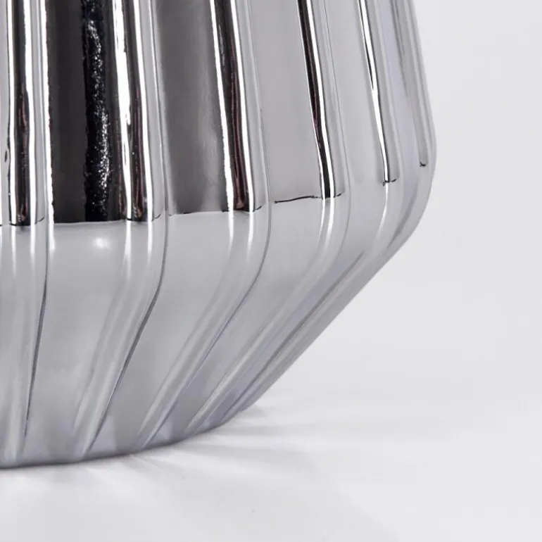 Telhais Lampe à poser, Liseuse Chrome, Fumée, Noir, 1 lumière