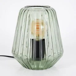 Telhais Lampe à poser Vert, Noir, 1 lumière