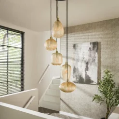 Tiambilibi Suspension Anthracite, 5 lumières