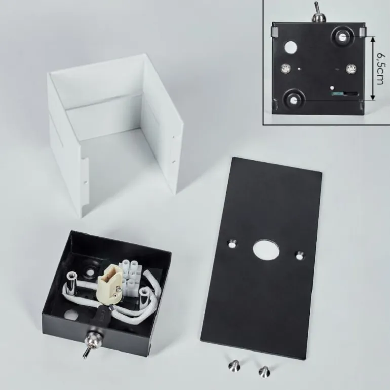 Tora Luminaire Up & Down, Applique murale LED Noir, 1 lumière