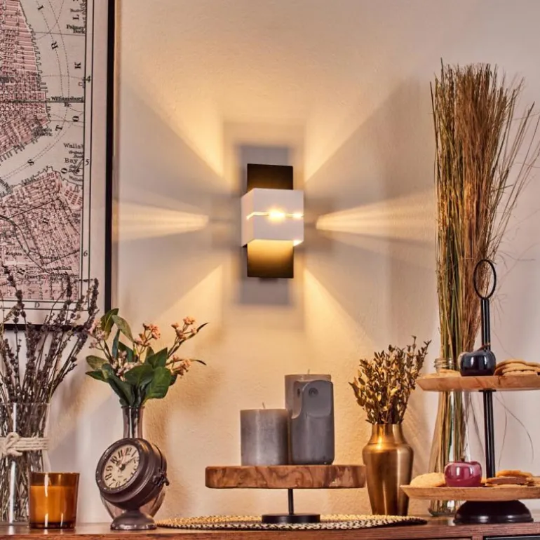 Tora Luminaire Up & Down, Applique murale LED Noir, 1 lumière