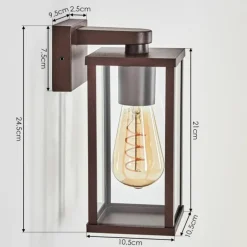 Tourega Lampe murale d´extérieur Rouille, 1 lumière