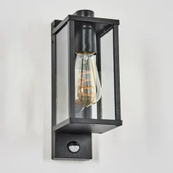 Tourega Lampe murale d´extérieur Noir, 1 lumière, Détecteur de mouvement