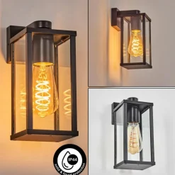 Tourega Lampe murale d´extérieur Noir, 1 lumière