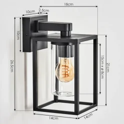 Trancozelos Lampe murale d´extérieur Noir, 1 lumière