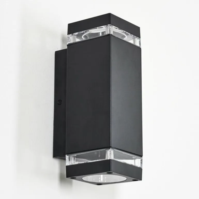 Travassos Lampe murale d´extérieur, Luminaire Up & Down Noir, 2 lumières