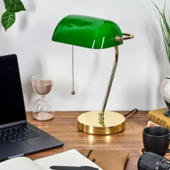 Tremoceira Lampe de banquier, Lampe de bureau, Lampe à poser Laiton, 1 lumière