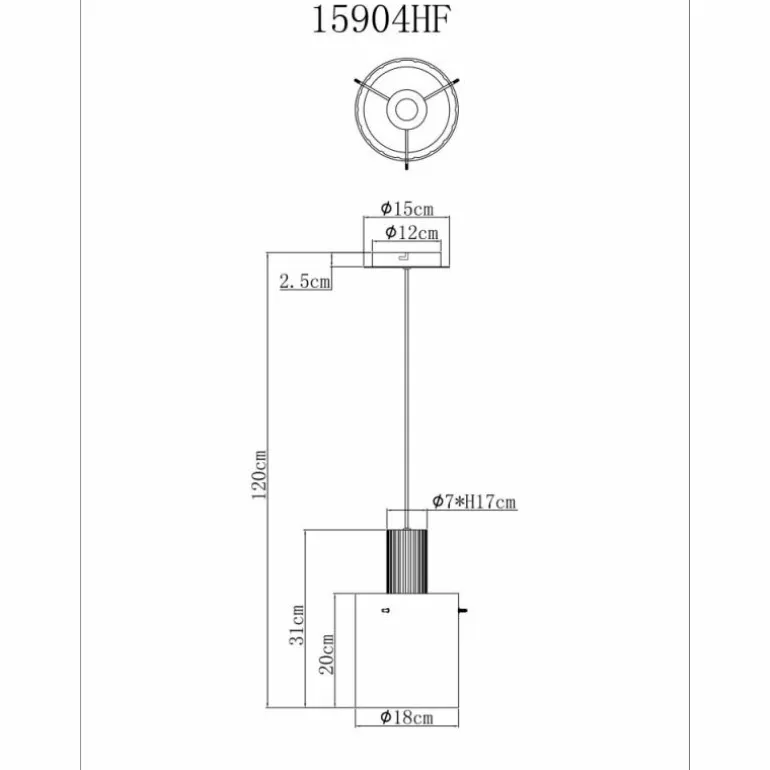 Tulivar Suspension Luminaires Globo Lighting Gris, 1 lumière
