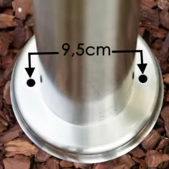 Tunes Eclairage de chemin Acier inoxydable, 1 lumière