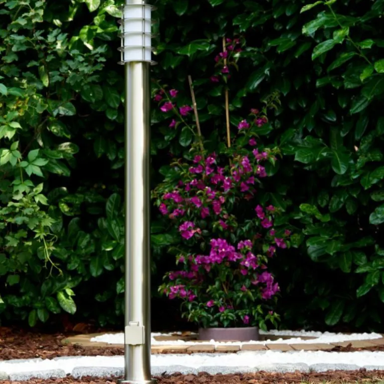 Tunes Lampadaire, Eclairage de chemin Acier inoxydable, 1 lumière
