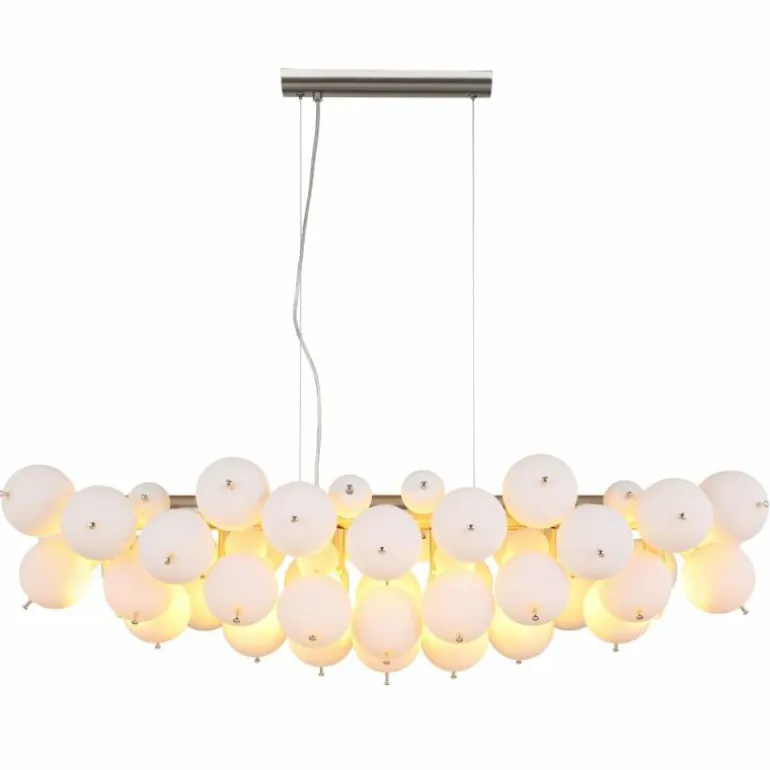 Udo Suspension Luminaires Globo Lighting Nickel mat, 6 lumières