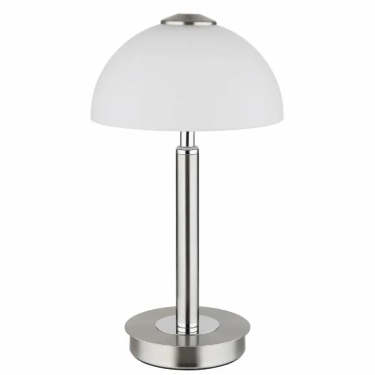 Uldin Lampe à poser Luminaires Globo Lighting LED Chrome, Nickel mat, 1 lumière