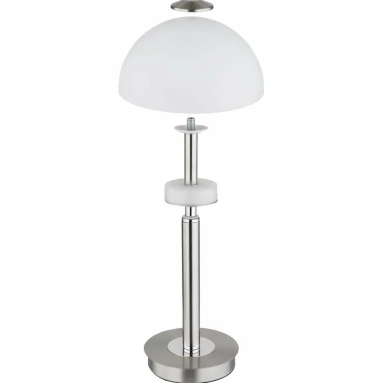 Uldin Lampe à poser Luminaires Globo Lighting LED Chrome, Nickel mat, 1 lumière