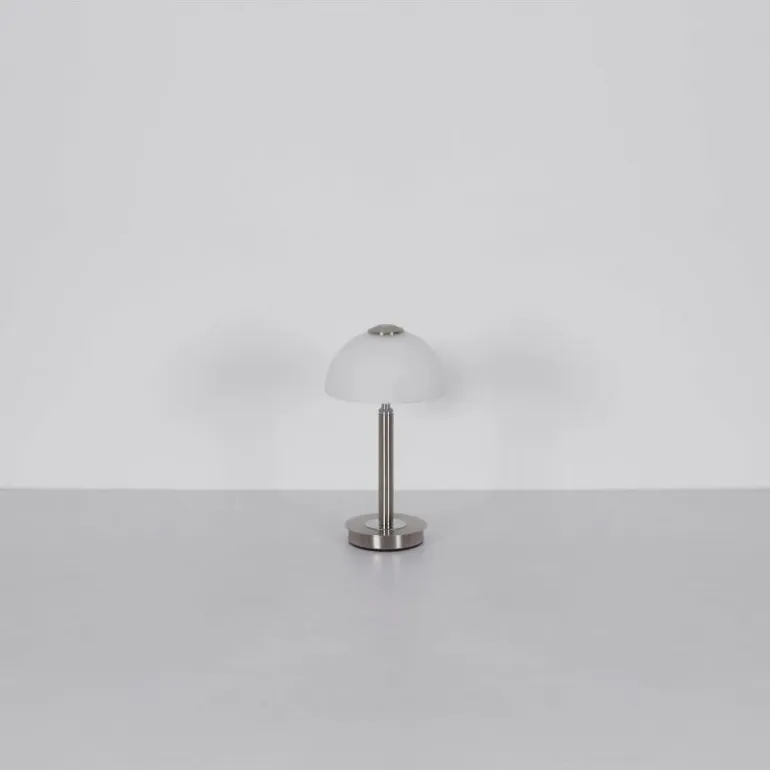 Uldin Lampe à poser Luminaires Globo Lighting LED Chrome, Nickel mat, 1 lumière