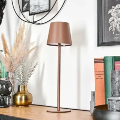 Vannie Lampe de table d'extérieur, Lampe à poser LED Brun, 1 lumière