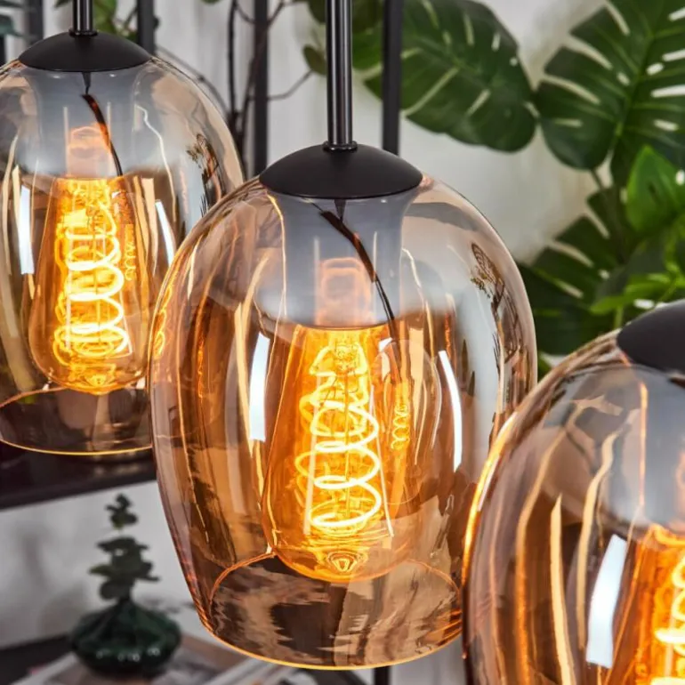 Vevino Suspension Ambre, 5 lumières