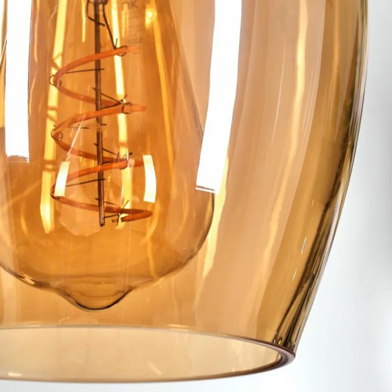 Vevino Suspension Ambre, 5 lumières