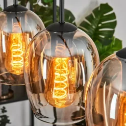 Vevino Suspension Ambre, Clair, 5 lumières