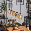 Vevino Suspension Ambre, Clair, Fumé, 5 lumières