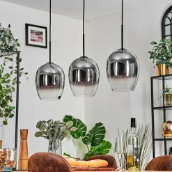 Vevino Suspension Chrome, Clair, 3 lumières
