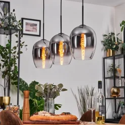 Vevino Suspension Chrome, Clair, 3 lumières