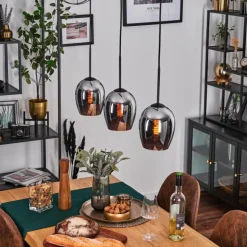 Vevino Suspension Chrome, 3 lumières