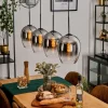 Vevino Suspension Chrome, Clair, 4 lumières