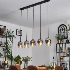Vevino Suspension Chrome, Clair, 5 lumières