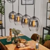 Vevino Suspension Clair, Fumé, 4 lumières