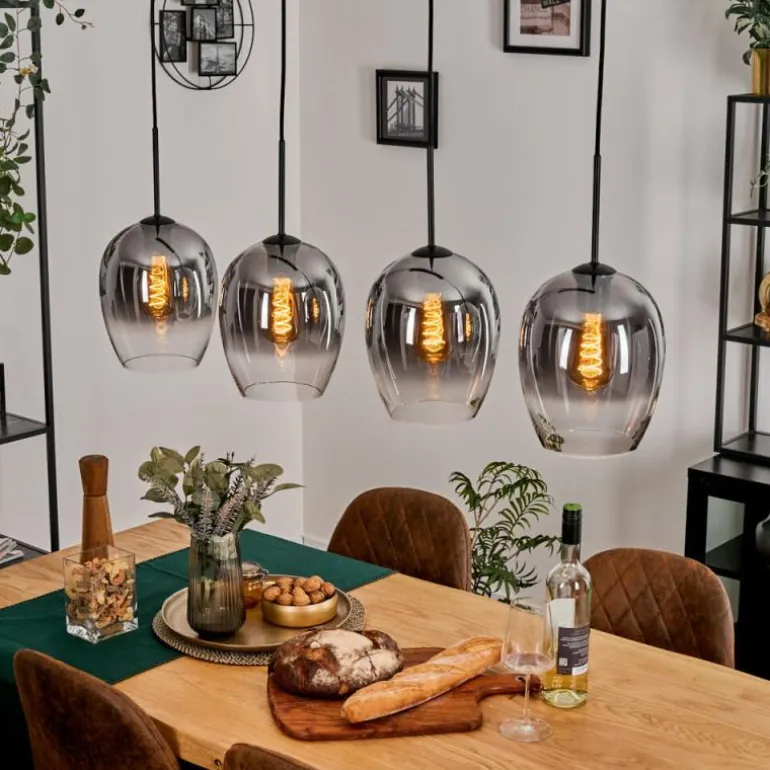 Vevino Suspension Clair, Fumé, 4 lumières