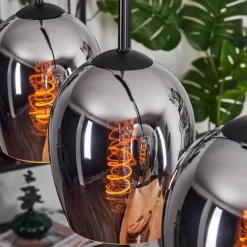 Vevino Suspension Noir, 5 lumières