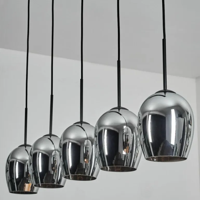 Vevino Suspension Noir, 5 lumières