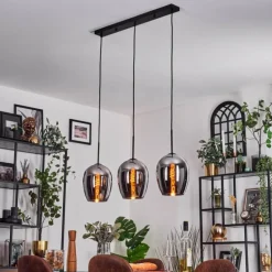 Vevino Suspension Noir, 3 lumières