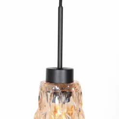 Vidrio Suspension Luminaires Steinhauer Noir, 1 lumière